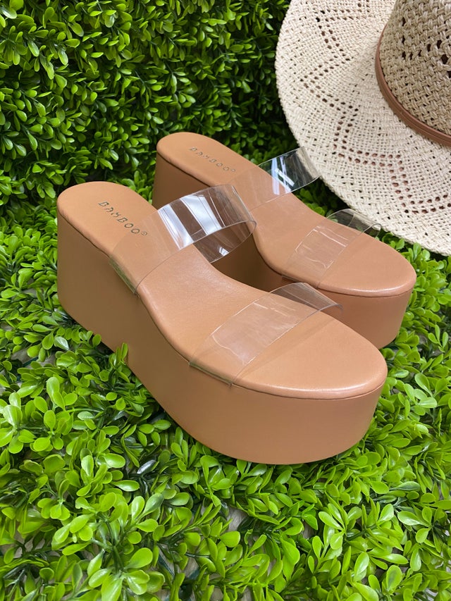 Bamboo wedge heels online