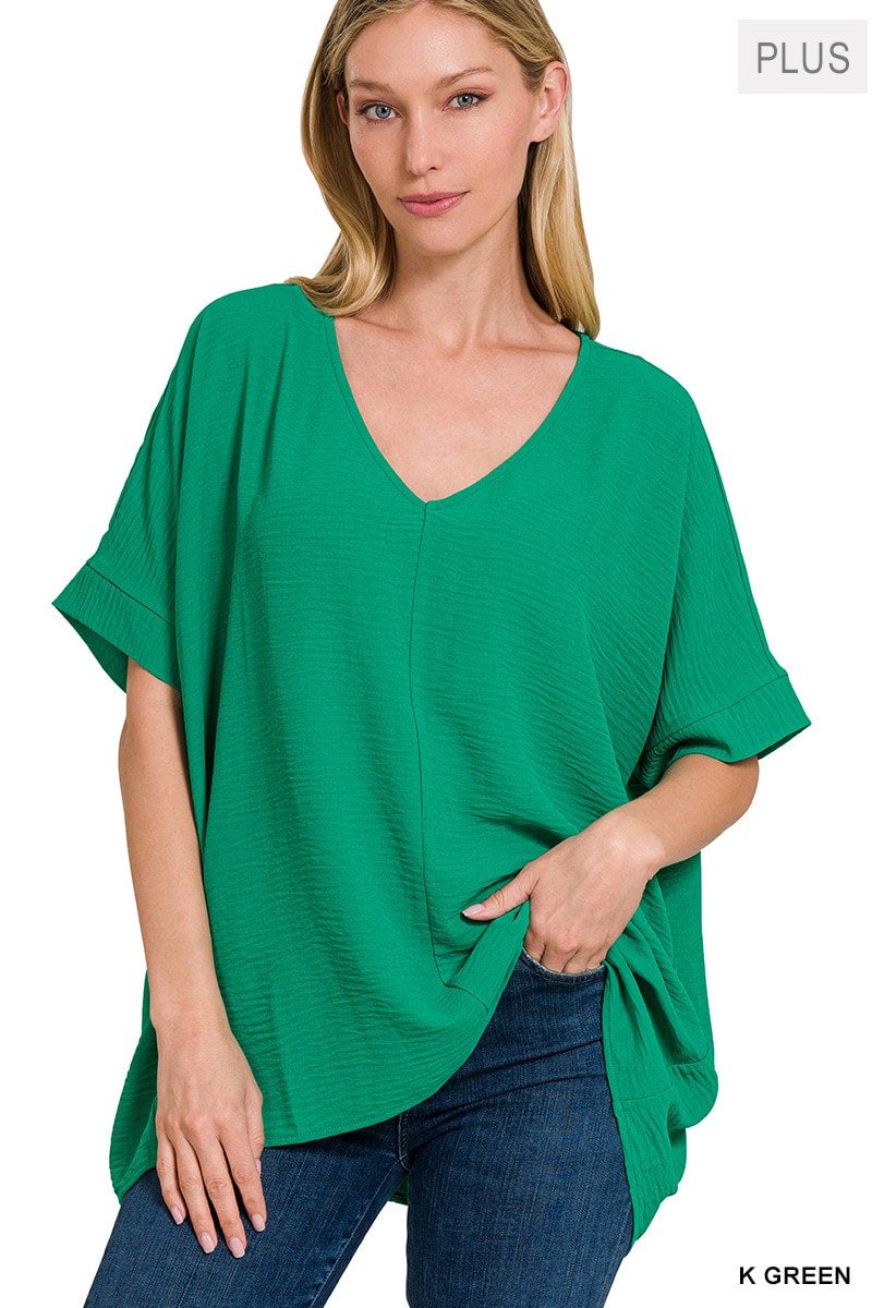 Kelly green plus size tops new arrivals