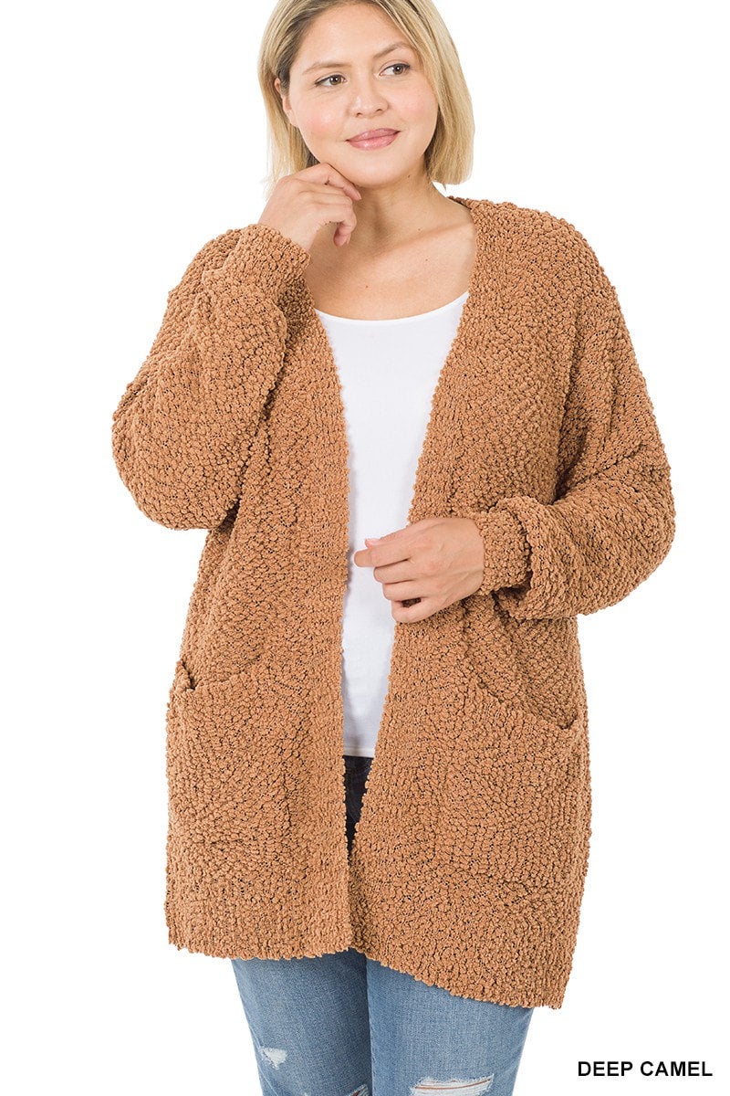 Tan popcorn cardigan store