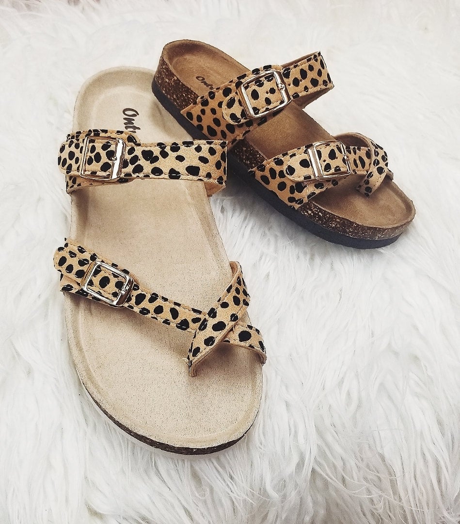 Outwoods sandals cheetah sale